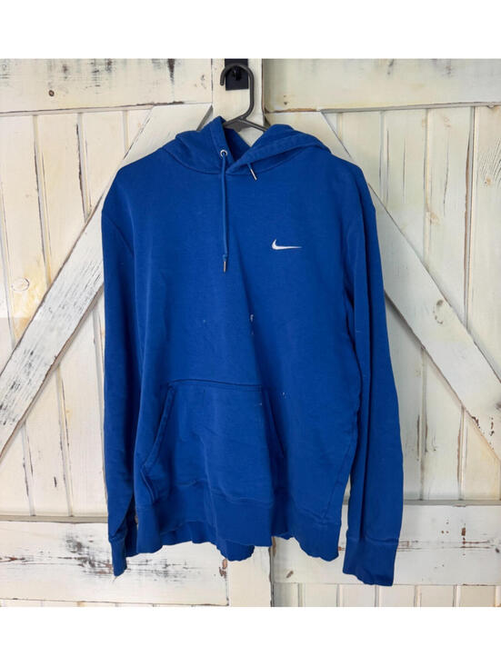 Nike Other - Nike Mens Hoodie Blue Pullover Swoosh Sweatshirt Athletic Casual, XL